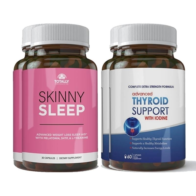 Skinny Sleep Thyroid Support Combo Pack Magnesium Iodine Weight Loss Supplement Image 2