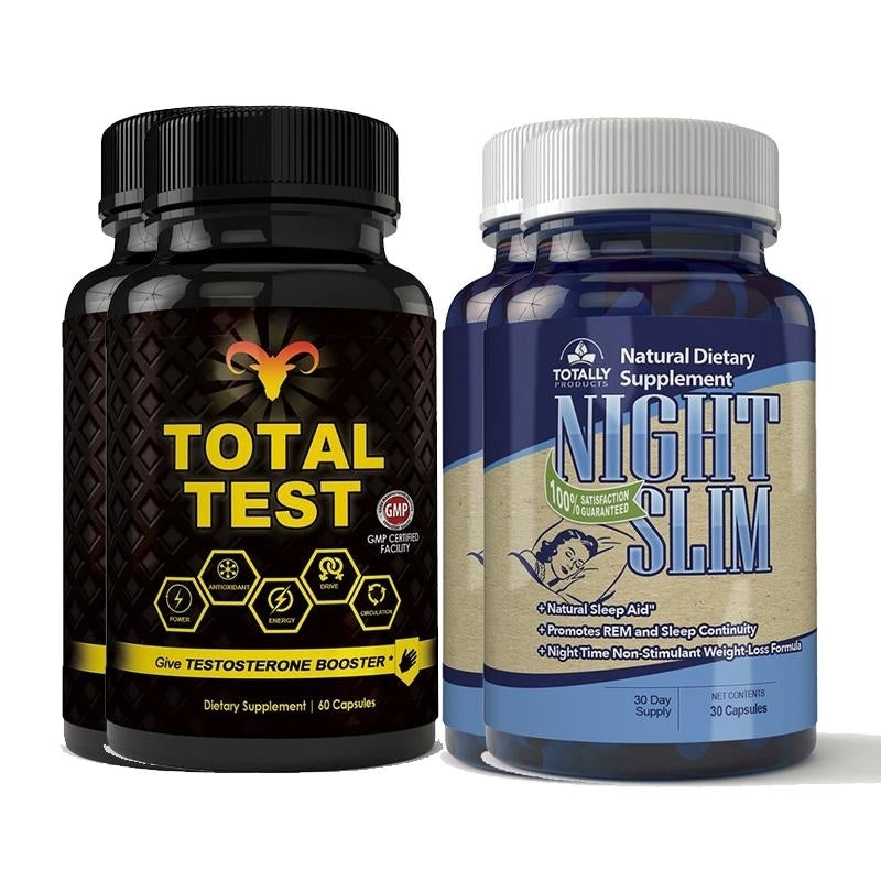 Total Test Testosterone Booster and Night Slim Combo Pack 30 Day Supplement Image 2