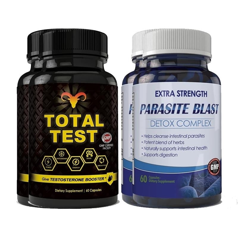 Total Test Testosterone Booster Parasite Blast Combo Pack 30 Day Supply Image 2