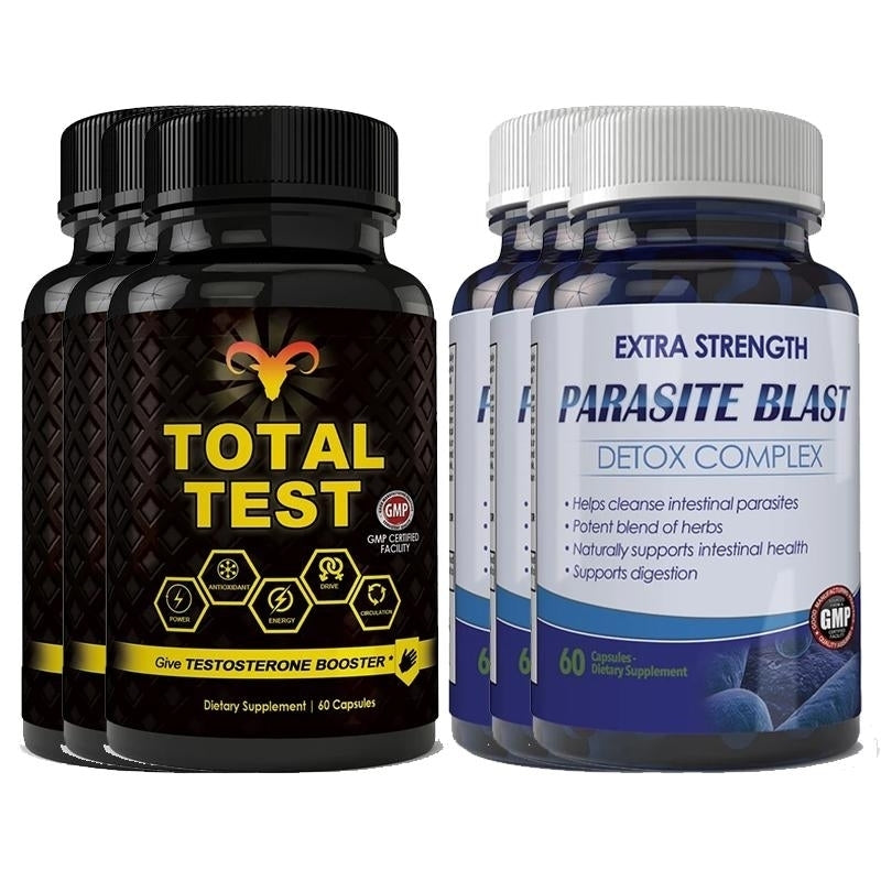 Total Test Testosterone Booster Parasite Blast Combo Pack 30 Day Supply Image 3