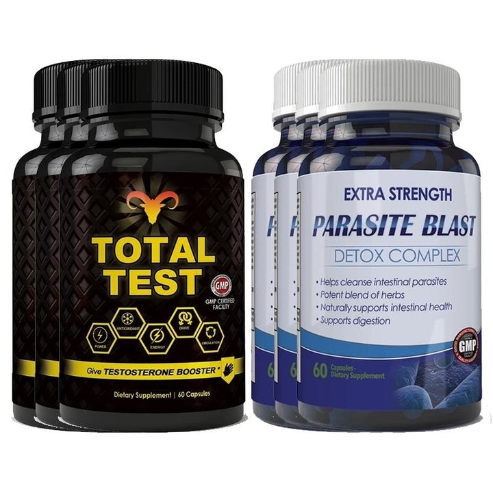 Total Test Testosterone Booster Parasite Blast Combo Pack 30 Day Supply Image 3