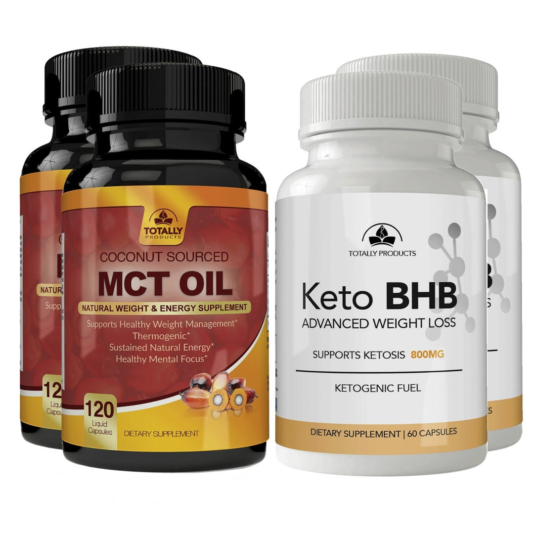 Totally Products Keto Slim BHB and Pure MCT Oil Combo Pack Supplement Image 3