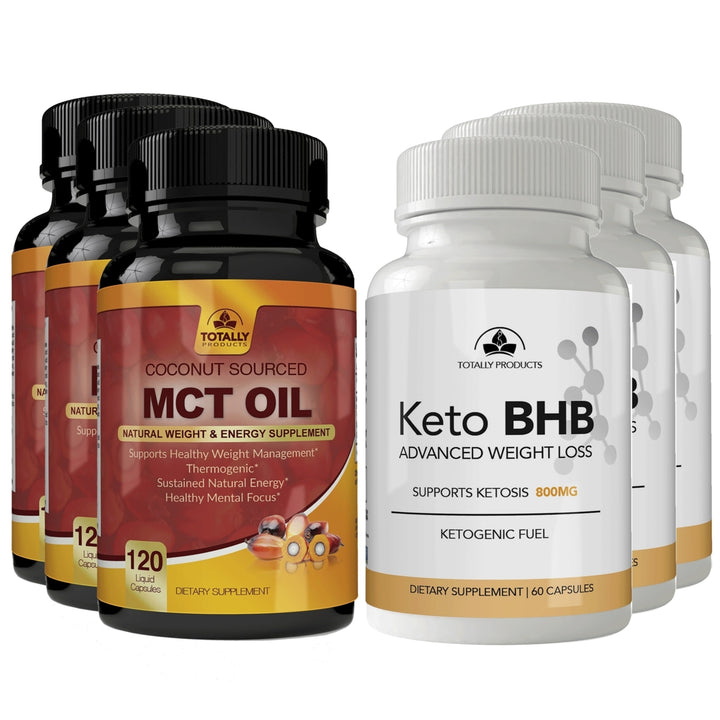 Totally Products Keto Slim BHB and Pure MCT Oil Combo Pack Supplement Image 4