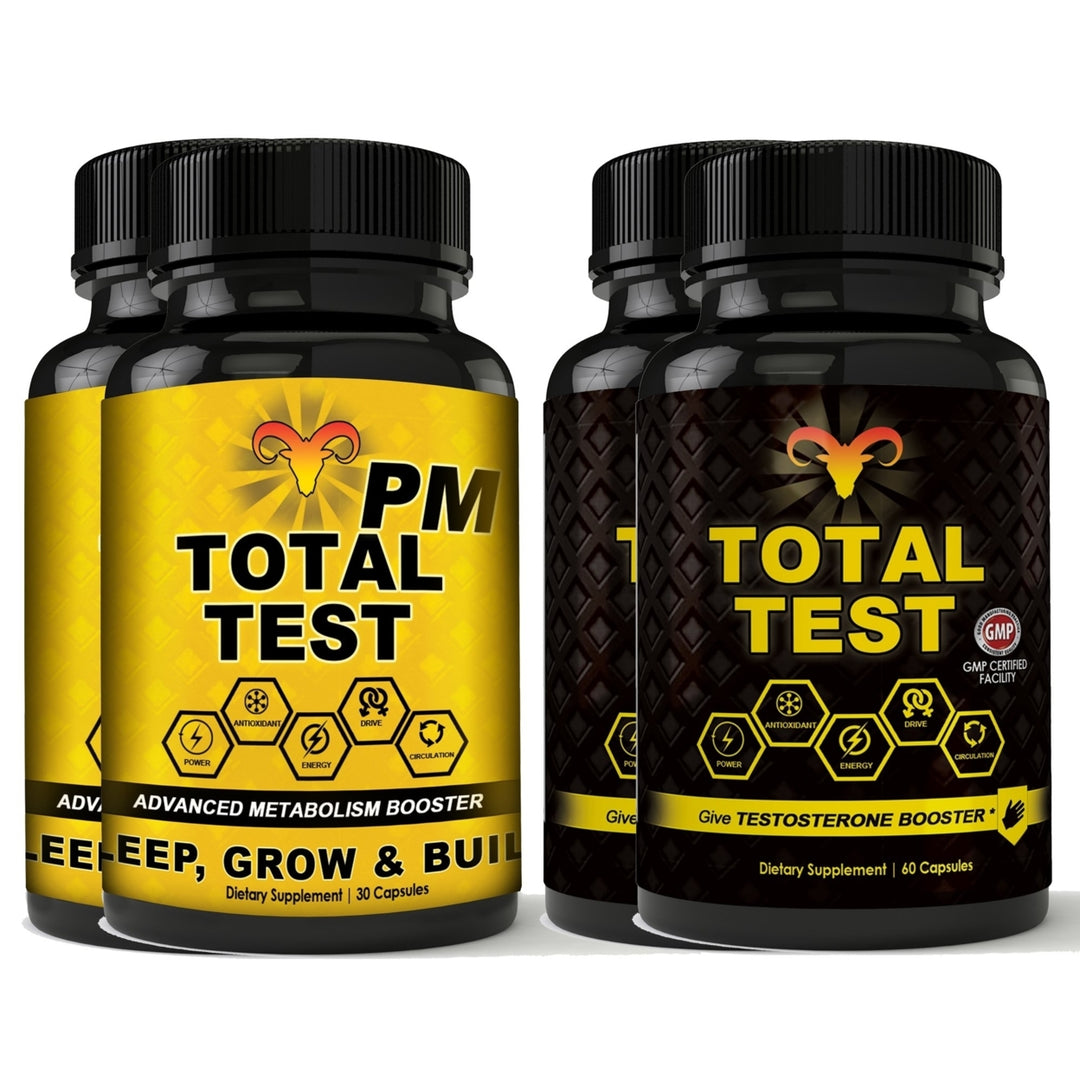 Total Test PM Combo Pack Testosterone Booster and Weight Loss Support 60 Caps Image 9