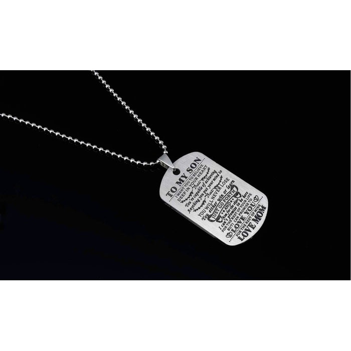 Motivational Tag Necklace from Mom/Dad to Son/Daughter Image 8