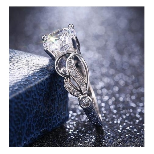 Creative hollow carved claw with Artificial zircon ring Image 4