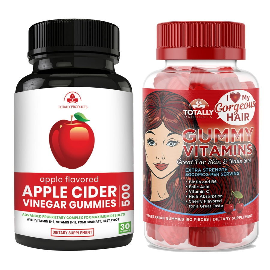 Apple Cider Vinegar Gummies with Pomegranate plus Gummy Vitamins Combo Pack Image 1
