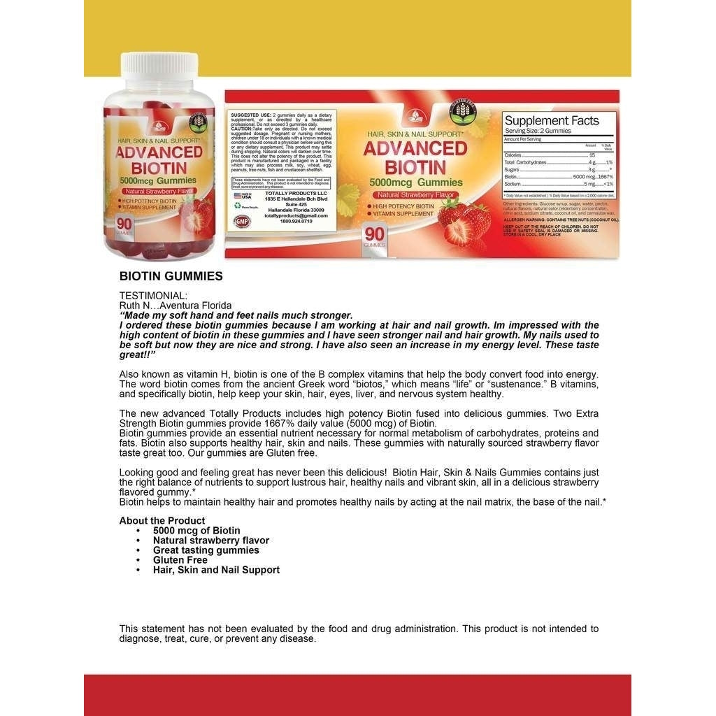 Apple Cider Vinegar Gummies with Pomegranate plus Biotin Gummies Combo Pack Image 4