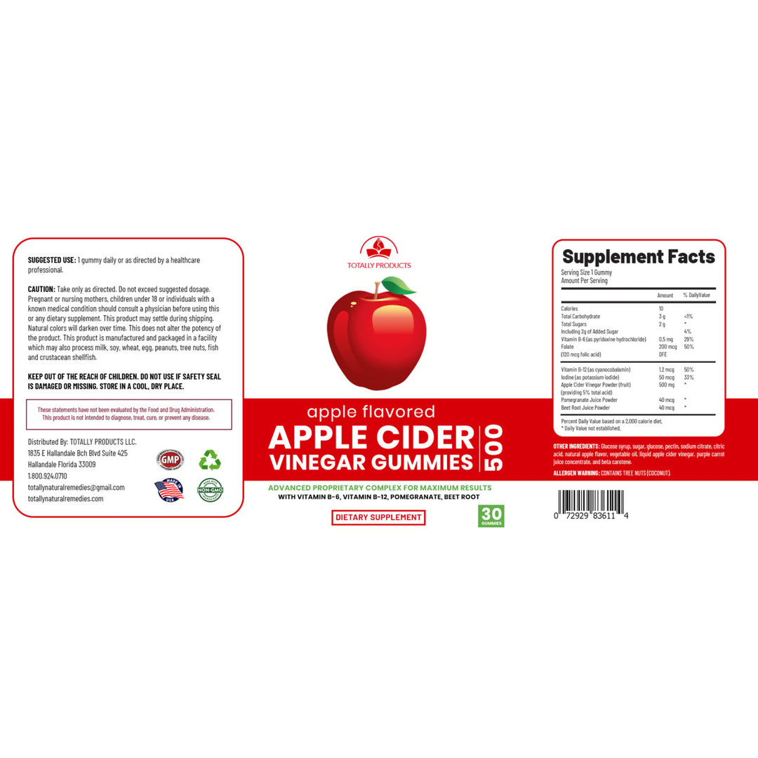 Apple Cider Vinegar Gummies with Pomegranate plus Biotin Gummies Combo Pack Image 7