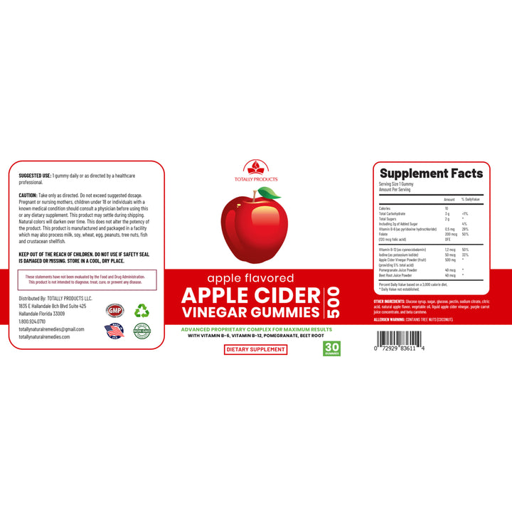 Apple Cider Vinegar Gummies with Pomegranate plus Biotin Gummies Combo Pack (2 sets) Image 7