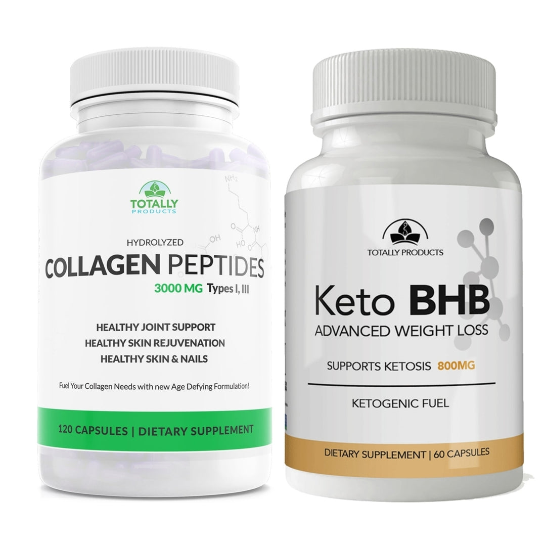 Hydrolized Collagen Peptides plus Keto BHB Combo Pack Image 1