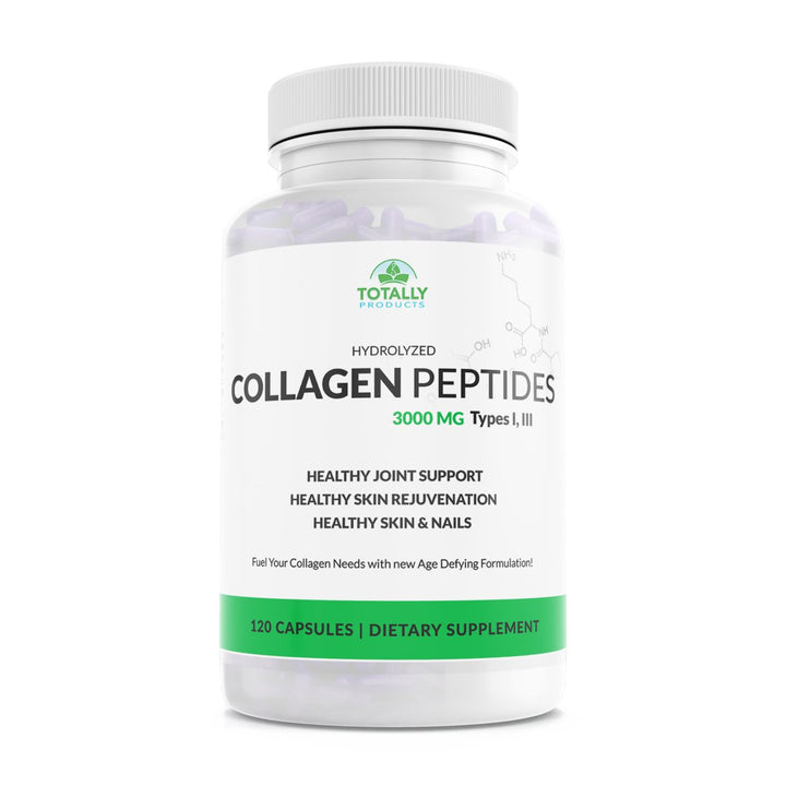 Hydrolyzed Collagen Peptides 750mg - Protein Powder (120 Capsules) Image 1