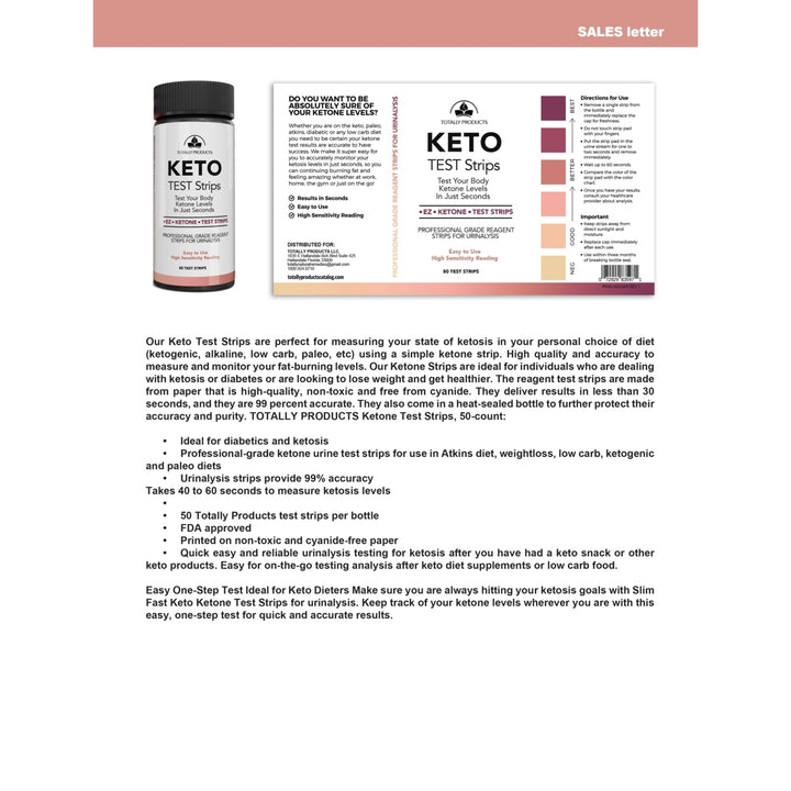 Totally Products Keto Strips and Keto BHB Combo Pack Image 6