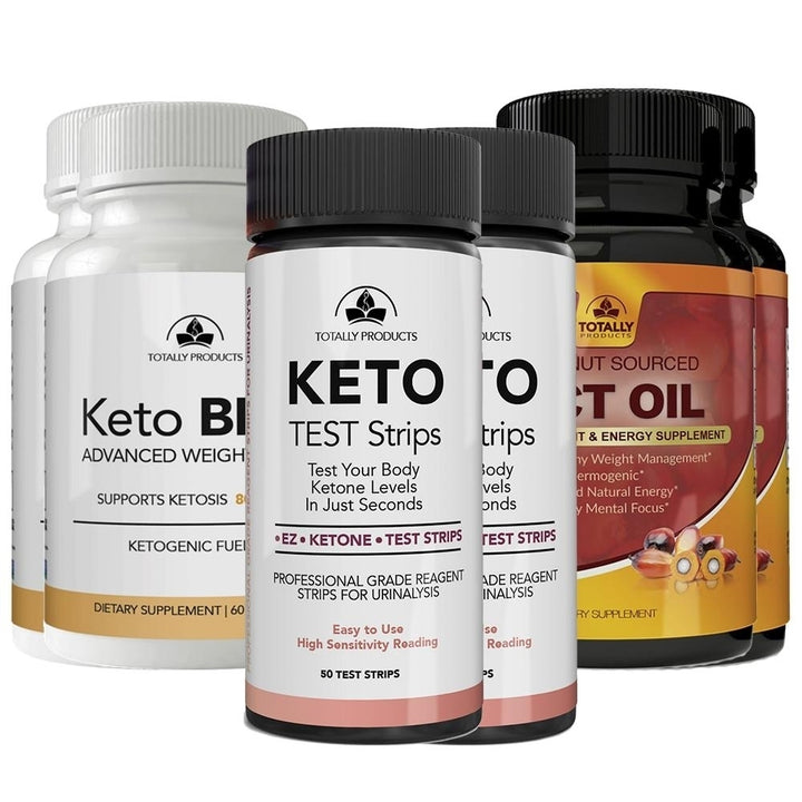 Totally Products Keto Strips and Keto BHB and MCT Oil Combo Pack Image 7