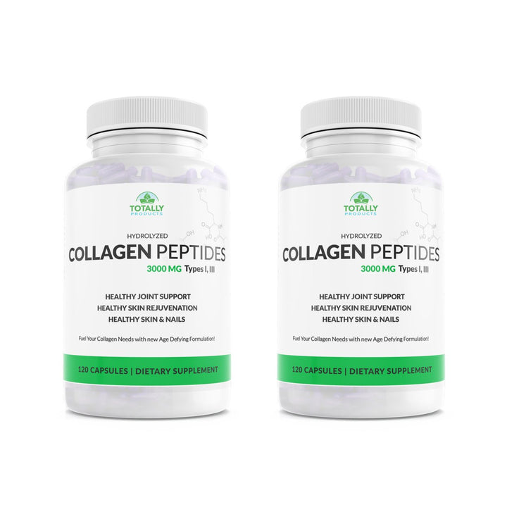 Hydrolyzed Collagen Peptides 750mg - Protein Powder (120 Capsules) Image 1