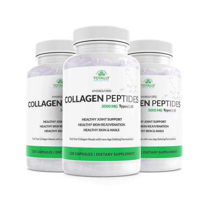 Hydrolyzed Collagen Peptides 750mg - Protein Powder (120 Capsules) Image 4