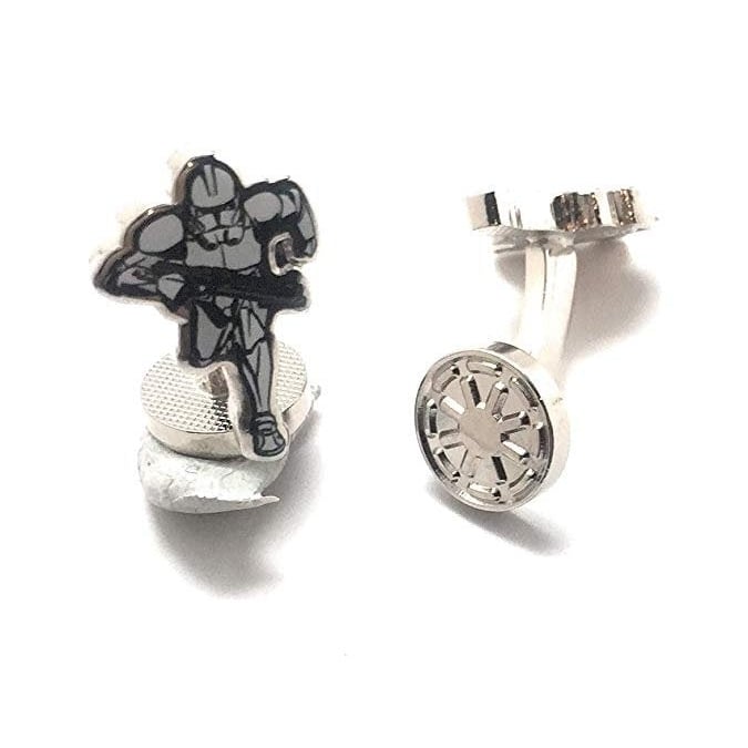 Clone Wars Cufflinks Star Wars Clone Trooper Action Custom Cuff Links Star Fun Cleaver Unique SI FI Wear Cool Comes Box Image 1