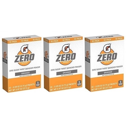 Gatorade Zero Orange Singles Drink Mix 3 Pack Image 1