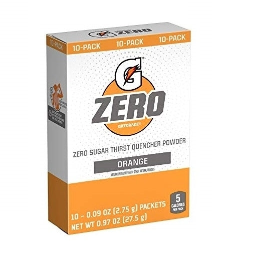 Gatorade Zero Orange Singles Drink Mix 3 Pack Image 2
