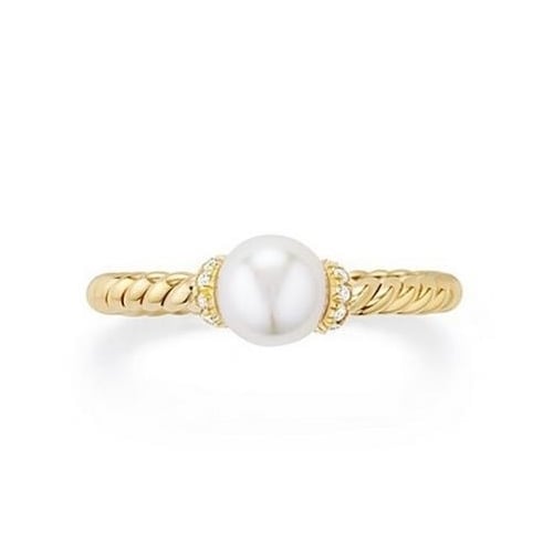 Twist Pearl Ring Image 2