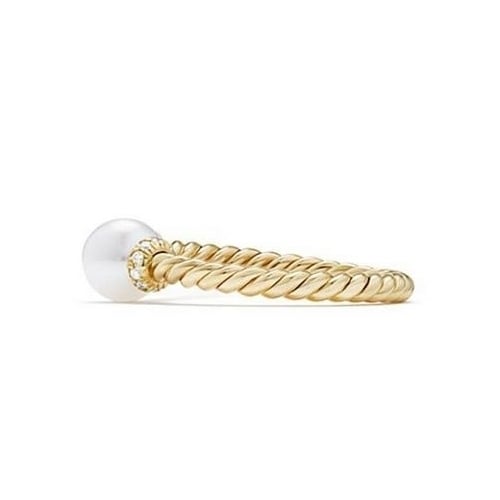 Twist Pearl Ring Image 3