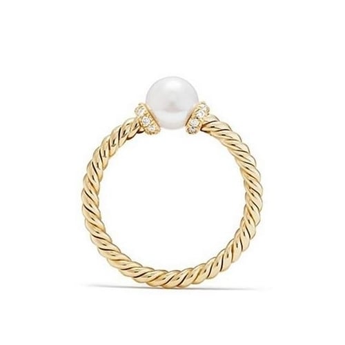 Twist Pearl Ring Image 4