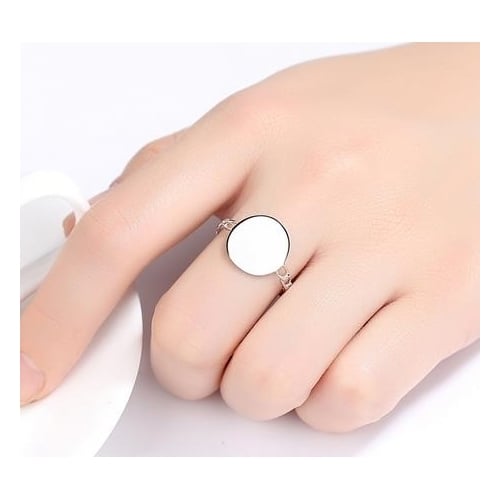 Simple fashion plain Fashion style lady ring Image 2