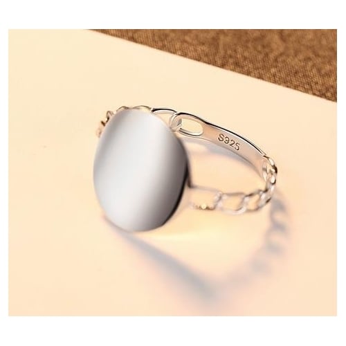 Simple fashion plain Fashion style lady ring Image 4