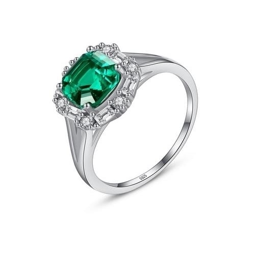 S Fashion style Emerald Ring Image 1