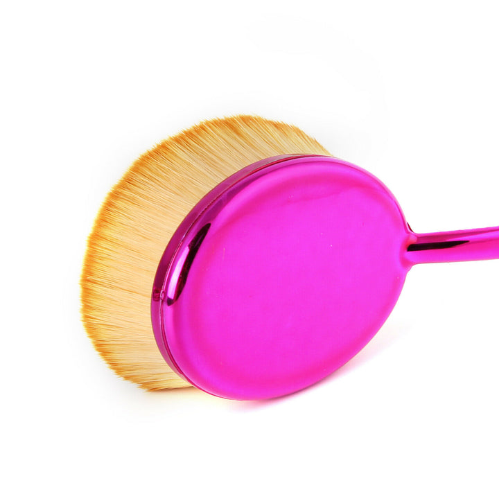 10-Piece Professional Makeup Brushes Set Purple Oval Cream Puff Toothbrush Blush Image 6