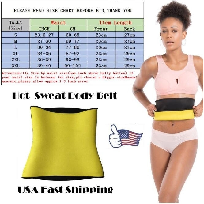 Sweat Waist Trainer Cincher Yoga Neoprene Vest Shaper Corset Weight Loss Belt Image 4