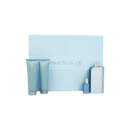 GIFT/SET PERRY 18 4 PCS.  3.4 FL By PERRY ELLIS For Men Image 1