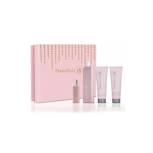 GIFT/SET PERRY 18 4 PCS.  3.4 FL By PERRY ELLIS For WOMEN Image 1