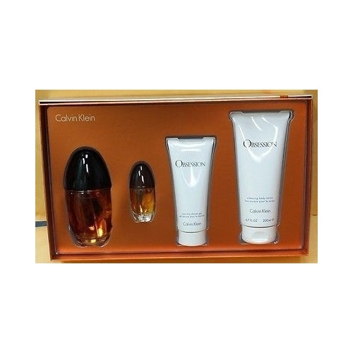 GIFT/SET OBSESSION 4PCS.(3.3 EDP SPRAY and.6. By CALVIN KLEIN For WOMEN Image 1