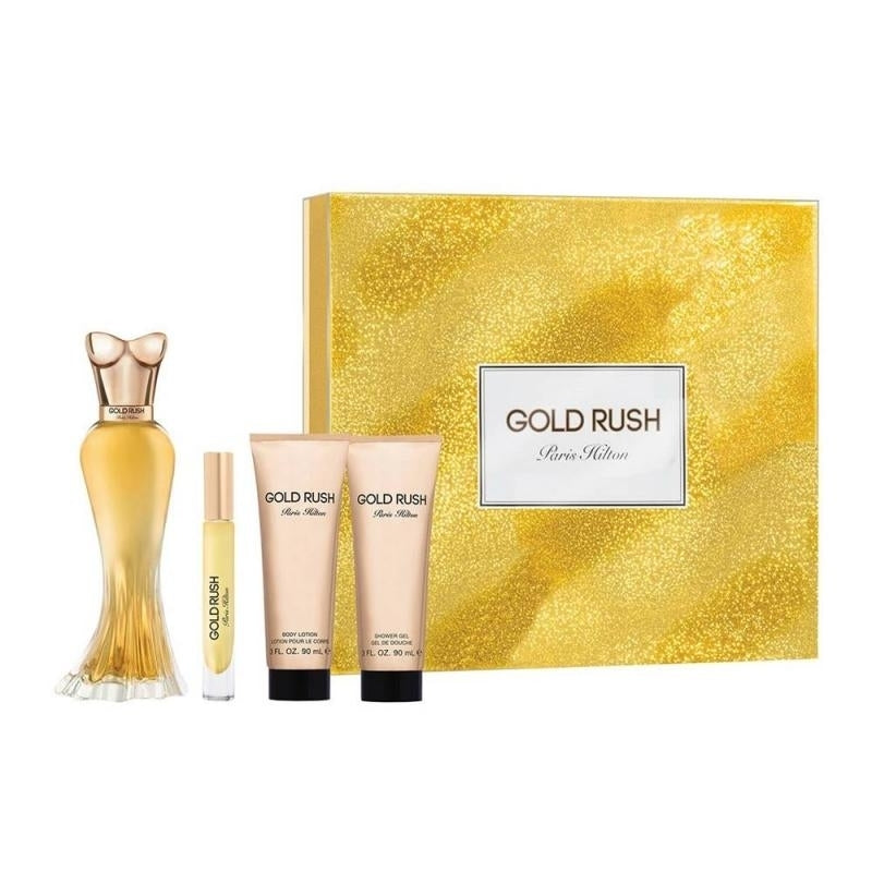 GIFT/SET PARIS HILTON GOLD RUSH BY PARIS HILTON 4 PCS.  3.4 FL By PARIS HILTON For WOMEN Image 1