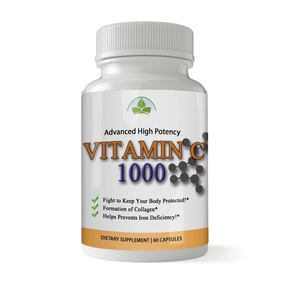 Totally Products Vitamin C 1000mg Immune Support 60 Capsules Dietary Supplement Image 1