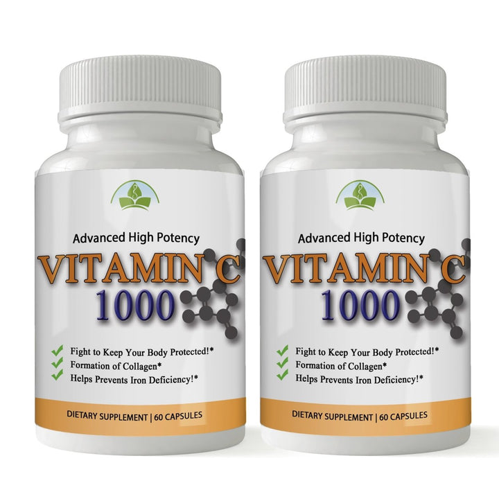 Totally Products Vitamin C 1000mg Immune Support 120 Capsules Supplements Image 1