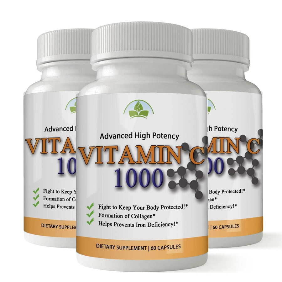 Totally Products Vitamin C 1000mg Immune Support 180 Capsules Health Supplement Image 1