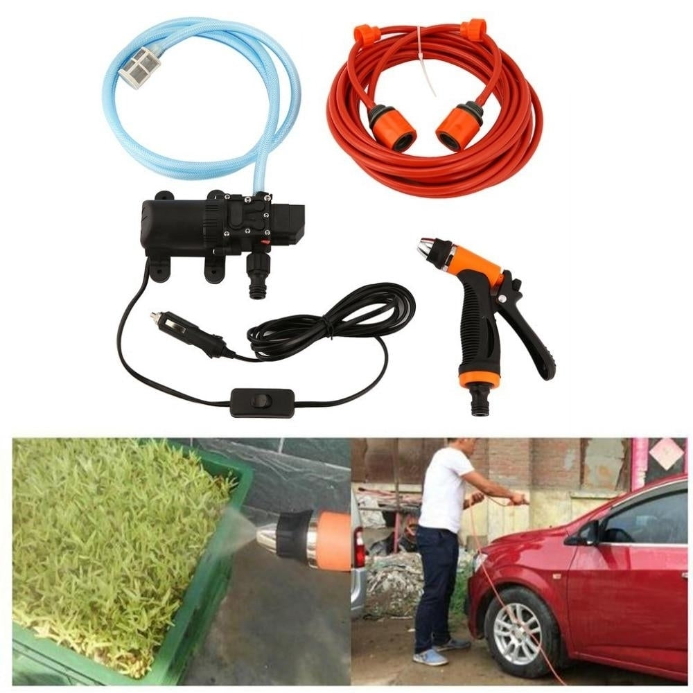 High Pressure Cleaning Kit 70W 12V DIY Auto Washing Tools Set Water Saving Car Accessories Image 2