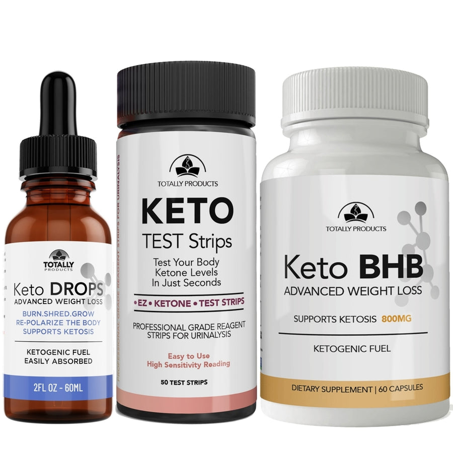 Advanced Keto Drops plus Keto Strips plus Keto BHB Combo Pack Image 1