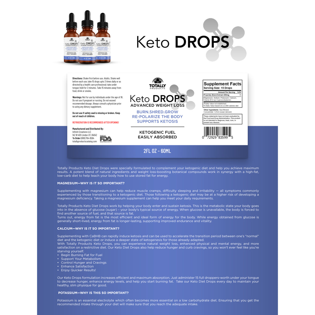 Advanced Keto Drops plus Keto Strips plus Keto BHB Combo Pack Image 7