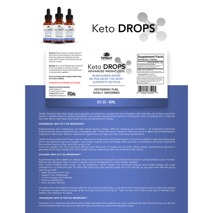 Advanced Keto Drops BHB Capsules and Keto Strips Combo Weight Loss Support Pack Image 7