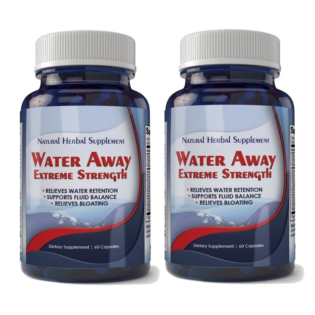 Water Away Natural Diuretic Water Pill (2 bottles) Image 1