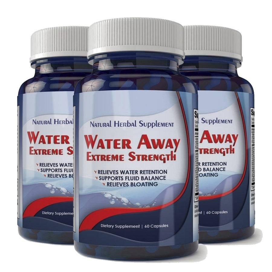 Water Away Natural Diuretic Water Pill (3 bottles) Image 1