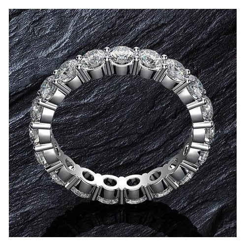 Luxury group inlay suit main stone 8 9mm high carbon ring Image 2