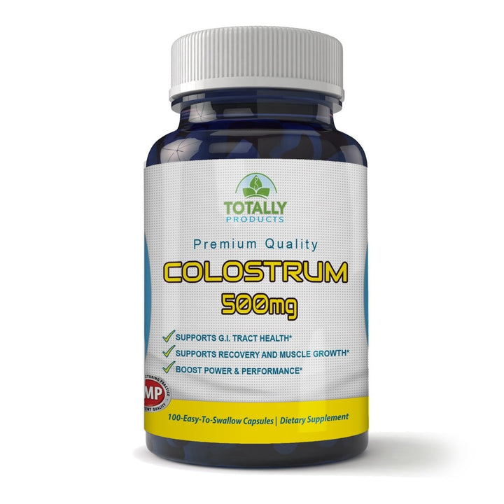 Premium Quality Colostrum 500mg Natural Supplement Muscle Recovery Endurance Image 1