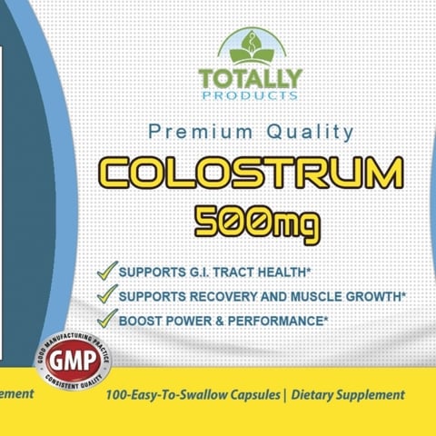 Premium Quality Colostrum 500mg Natural Supplement Muscle Recovery Endurance Image 3