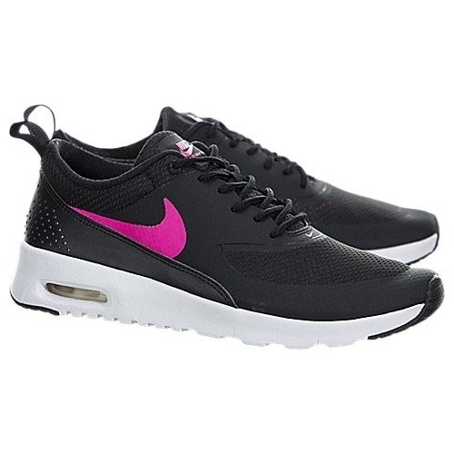 NIKE Kids Air Max Thea (GS) Running Shoe  BLACK/PINK/WHITE Image 2