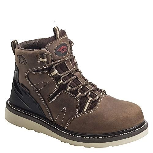 FSI FOOTWEAR SPECIALTIES INTERNATIONAL NAUTILUS Avenger Men's 6-inch Wedge Soft Toe Waterproof Work Boots - A7606  BROWN Image 1