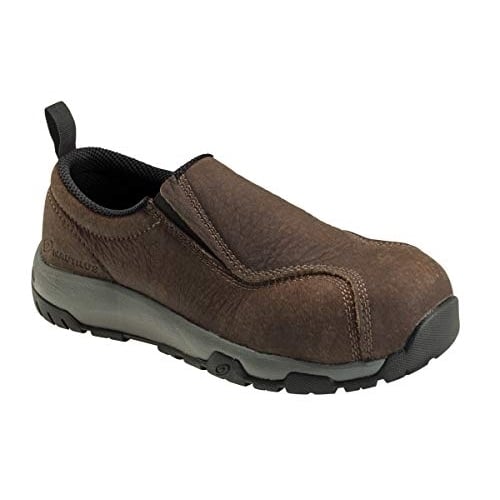 FSI FOOTWEAR SPECIALTIES INTERNATIONAL NAUTILUS Nautilus 1657 Mens Slip-On Leather Slip Resistant ESD Work Shoe - Carbon Image 1